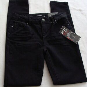 MISS POURED IN BLUE Black Wash "BUTT LIFTER SKINNY" Jeans Sz 6